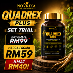 Pakej Set Trial Quadrex Plus 1Botol x 10pcs